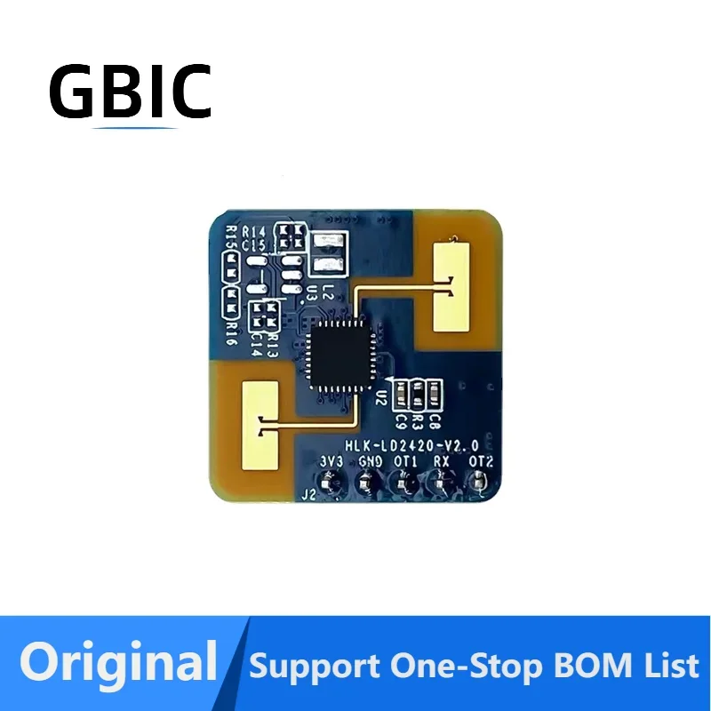 HLK-LD2420 LD2420 24G Band Low Consumption Intelligent Human Body Sensor Radar Module High Sensitivity Mini Smart Home