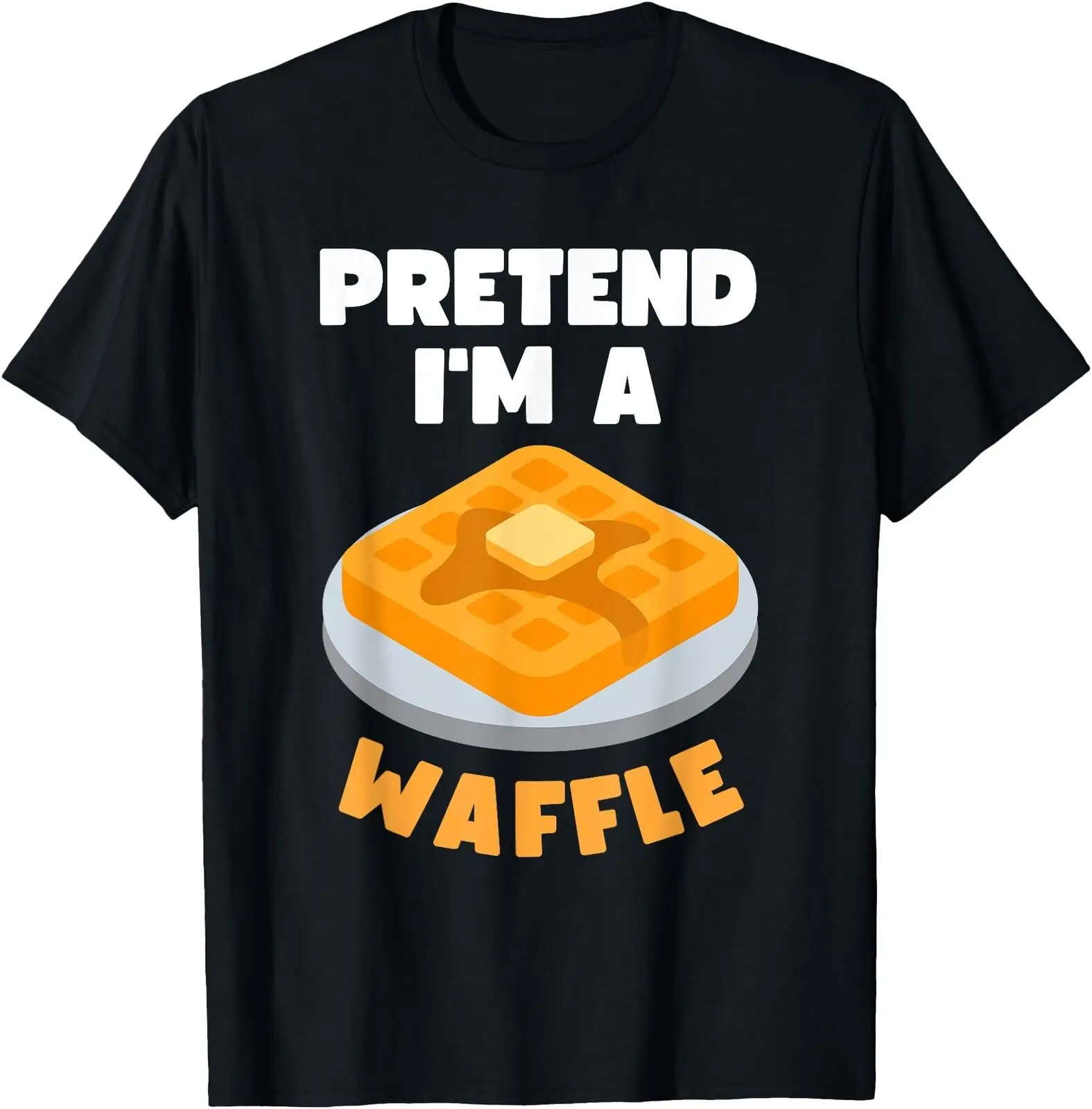 Pretend I39m A Waffle Lazy Last Minute Halloween 2024 Costume T Shirt Men