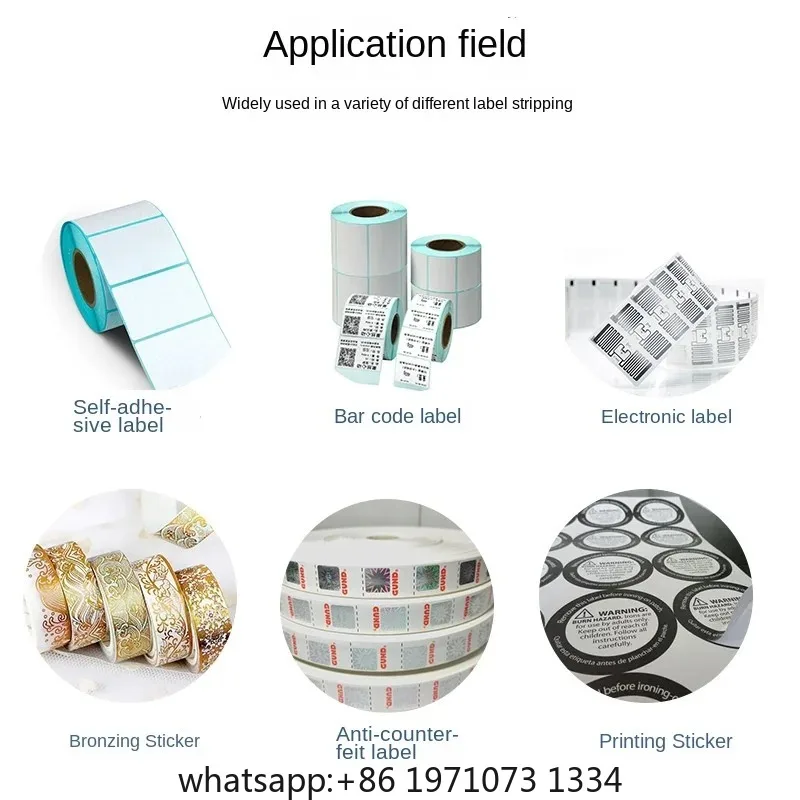 Auto Label Dispenser Device Automatic Sticker Separating Machine 1150D Counting Function  Label Stripping Machine