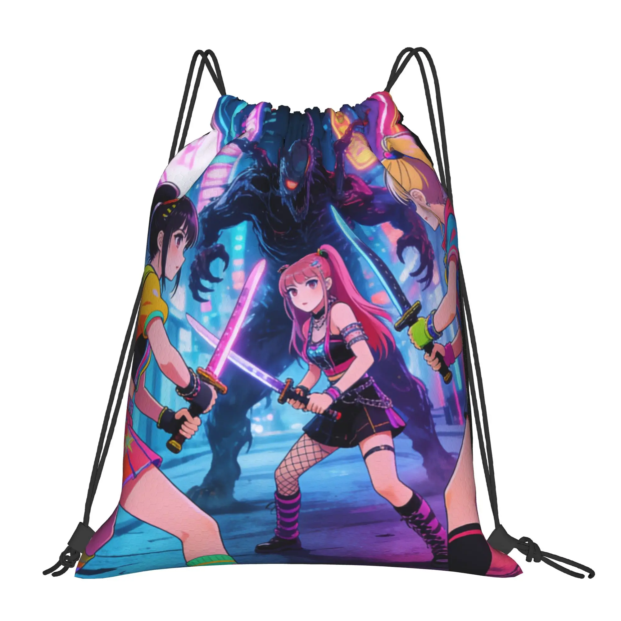 K POP 4  Drawstring Bags Shopping Unisex Storage Organize Bundle Pocket Rope Bag