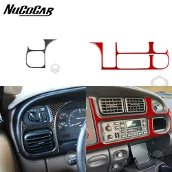 For Dodge RAM 1500 2500 3500 1998-2002 Carbon Fiber Speedometer Panel Trim Cover Car Interior Accessories Decorative Stickers