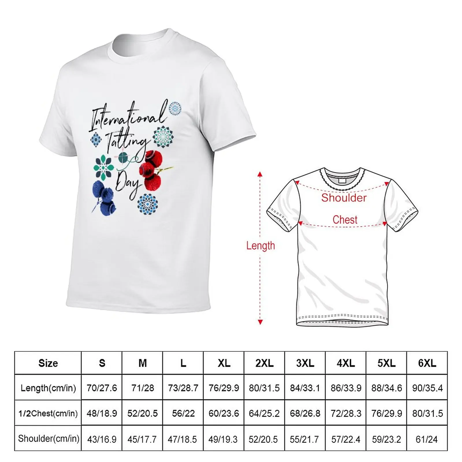 New Internation Tatting Day Design T-Shirt new edition t shirt korean fashion t shirt man t-shirts man Men's t-shirt