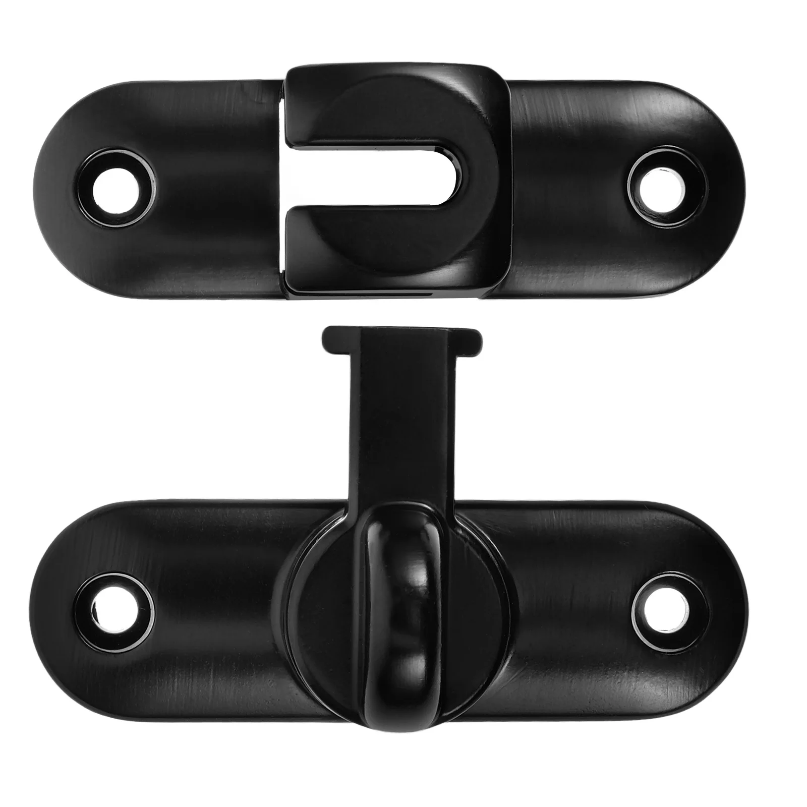 

1Set Zinc Alloy Barn Door Lock Sliding Flip Latch Heavy Duty Gate Latch for Interior Doors Bathroom Screen Door