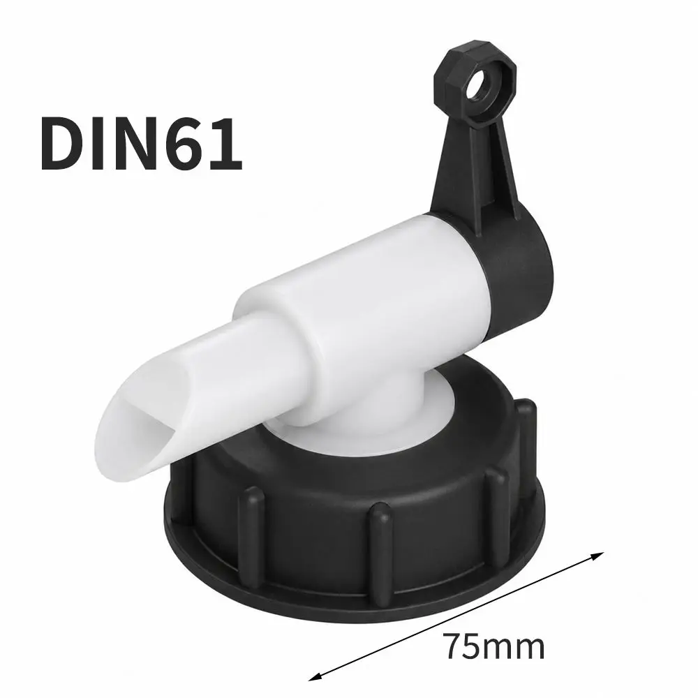DN61/DN51 Water Tank Faucet Leak-Proof Easy Open Close Nutrient Solution Faucet Plastic Acid Alkali Resistant Pouring Tap Spout