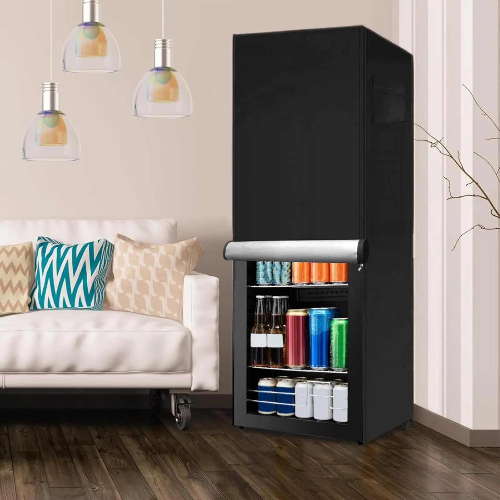 NEUE Aufrechte Gefrierschrank Abdeckung Reißverschluss Wasserdichte Outdoor Kühlschrank Kühlschrank Schutz Versorgung Oxford Tuch Kühlschrank Zubehör
