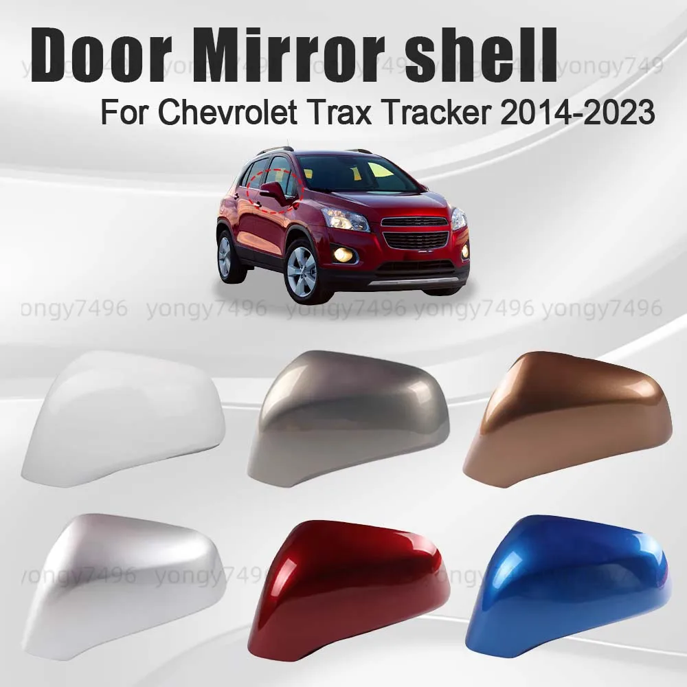 

Protective Cover Door Mirror Shell For Chevrolet Trax Tracker 2014-2023 Picture Frame Heated Lens Cars Accessories Brown Gold