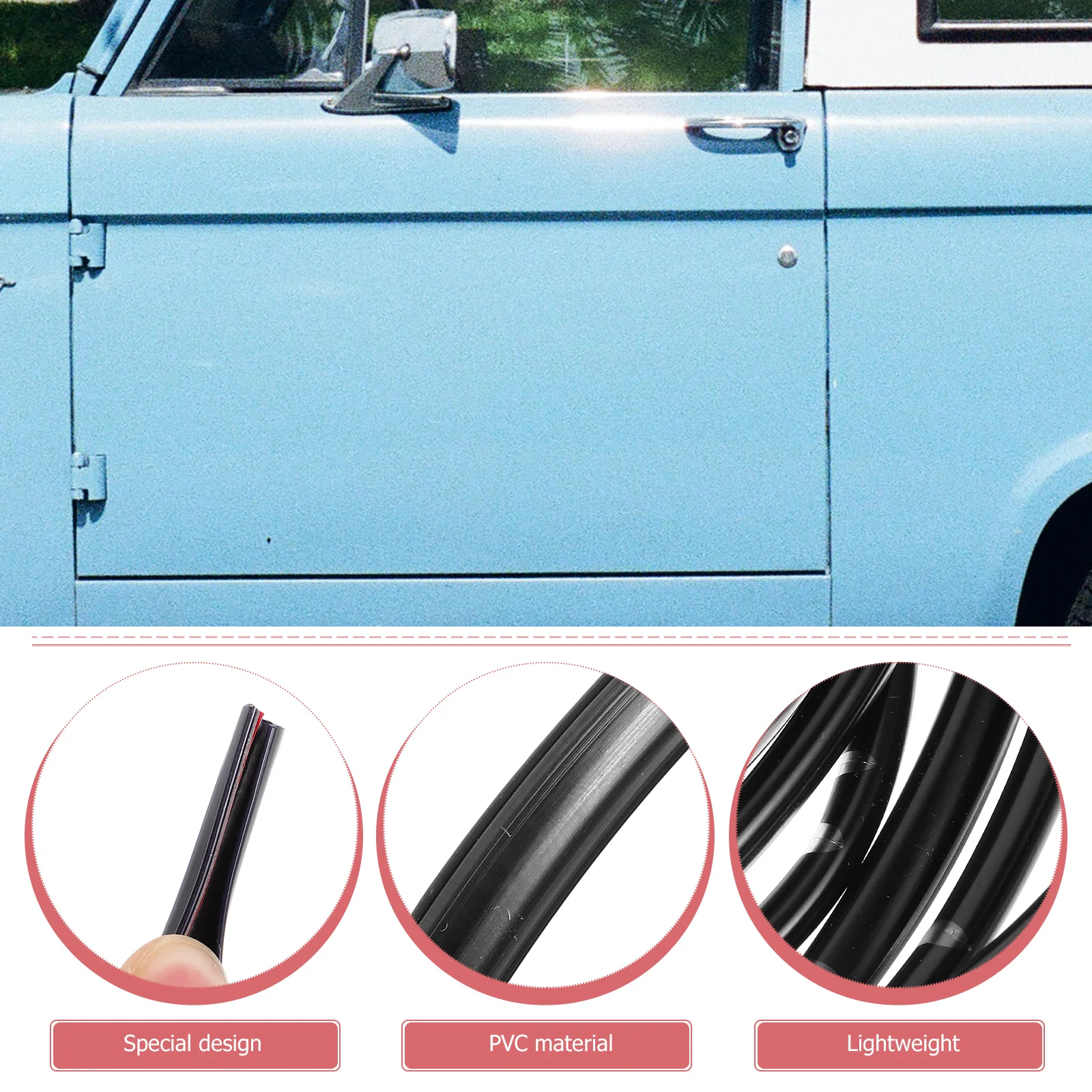 

Universal Car Guard 5M Pvc Protective Car Door Seal Trim Strip For Vehicle Auto Door Seal Trim Molding Guard Protector