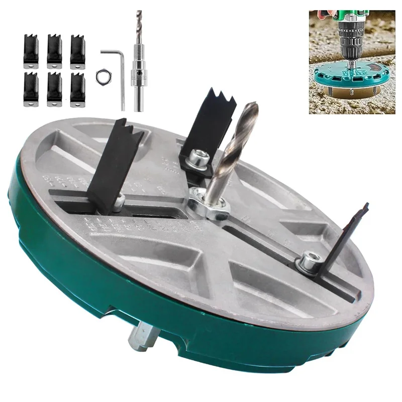 ABAG Adjustable Punching Saw Tool For Drilling, Hole Saw, Adjustable Punching Saw Diameter 1.8-5IN, Wood Working Tools Durable