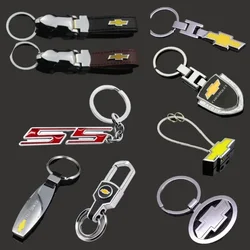 3D Metal Car Logo Keychain Keyrings for Chevrolet Captiva Aveo Cruze Lacetti Niva Cobalt Optra Lanos Orlando Sail Spark ONIX