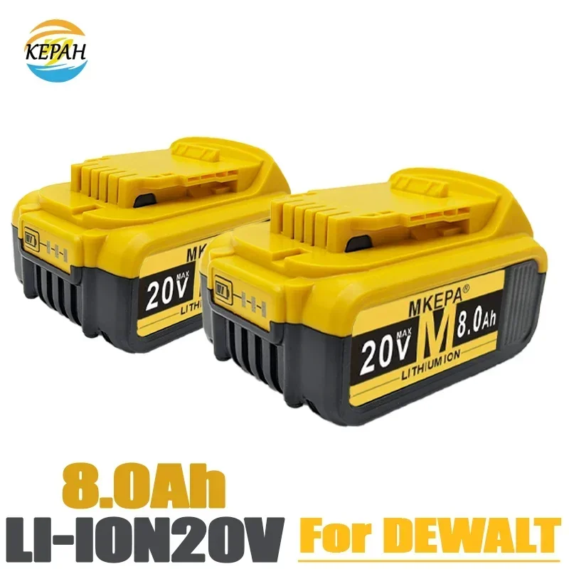 

New 100% Original 8000mAh 20V for Dewalt Power Tool Battery DCB206 20V 8.0Ah Battery DCB206 20V Battery DCB205 DCB204-2