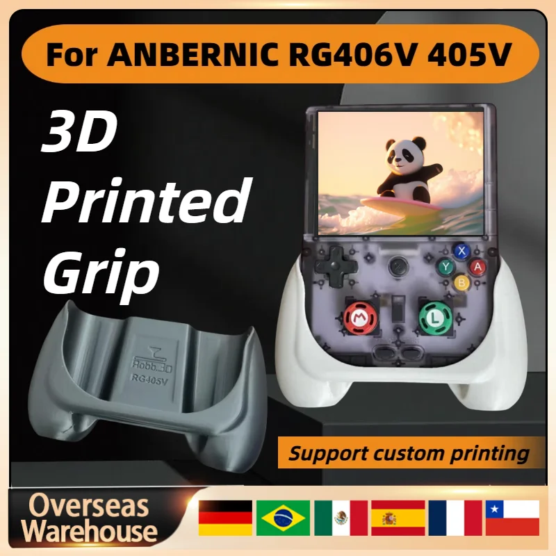 ANBERNIC RG406V RG405V Grip 3D Printed Grip Handle Accessories DIY Controller Holding Handle A Comfortable Grip Custom Printing