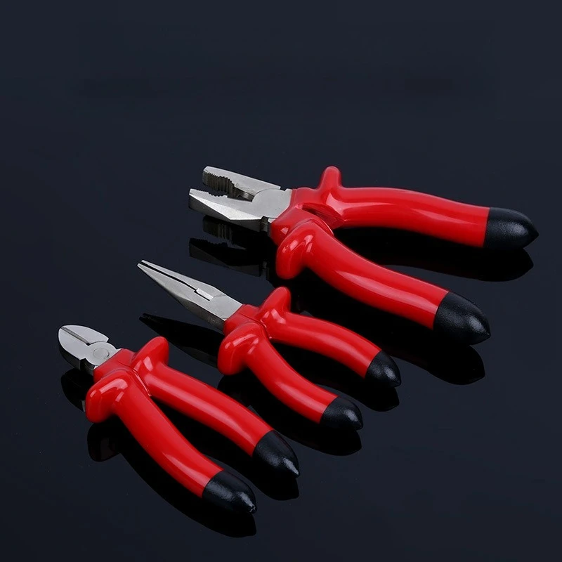 

Hardware Tools 45 Steel High Insulation Wire Pliers Pliers Insulated Handle 6 Inch Diagonal Jaw Pliers