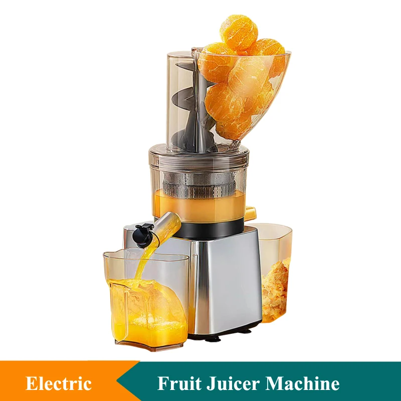 15cm Large Feed Port Orange Juicer Machine No Need To Peel Apple Juice Maker Machine Electric Slag Juice Separator Machine