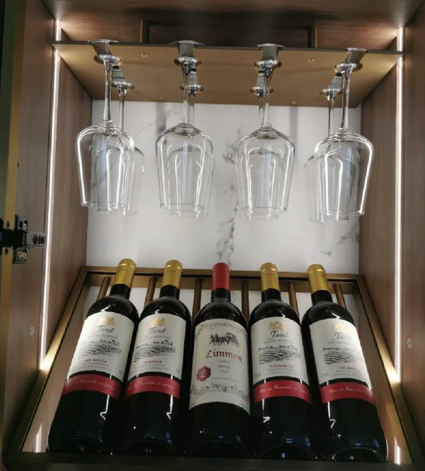 Aluminum alloy goblet holder,red wine holder,upside down household hanging rack,wine cabinet hanging cup holder,bar home storage