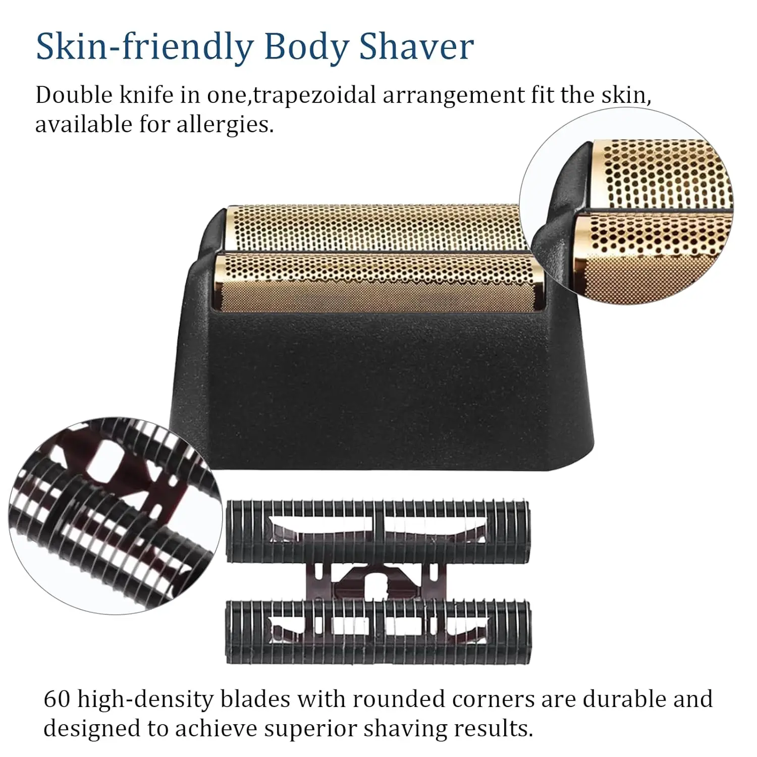 

Professional 5 Star Series Finale Replacement Foil & Cutter Blade Bar Assembly Fit For wahl Shaver Foil 7031-100，7043-100