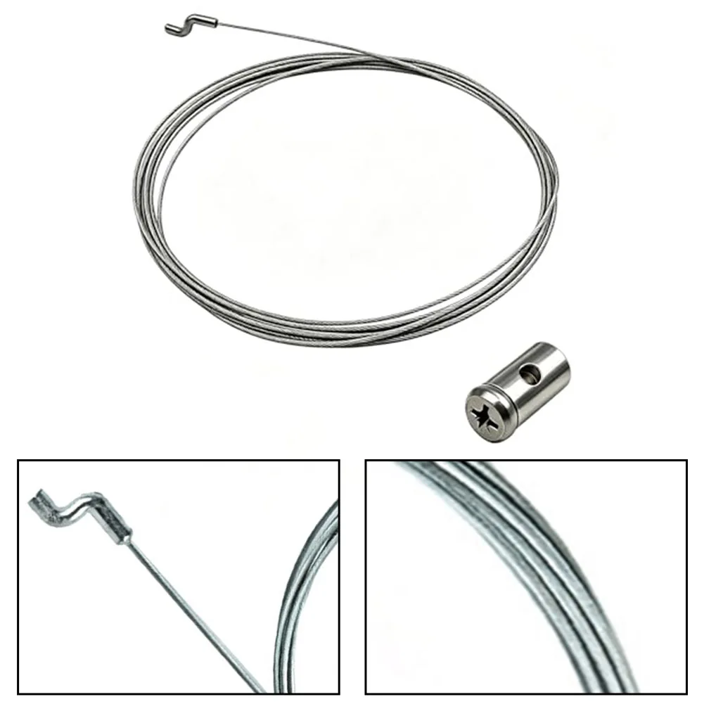 For Throttle Cable for Lawn Mower 150cm with Z Tip S Tip and Cable Clamp for Tiller Brush Cutter Engine For Throttle System