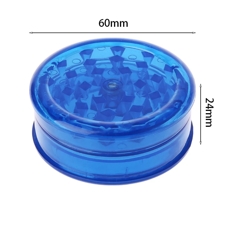 Round Shape Tobacco Muller Herb Grinder Spice Crusher Smoking Accessories 3 Layers 60MM