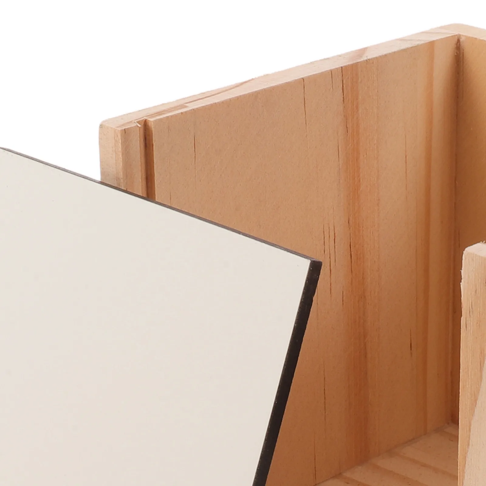 Square Wooden Pen Holder Sublimation Blank 4x4x4 Unfinished Wood Desktop Organizer Box for Pens Brushes Office Home