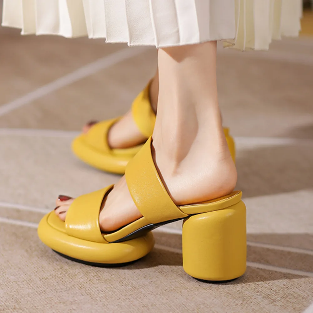 

Женская обувь, сабо, вечерние женские сандалии для женщин, модные женские туфли на каблуке из натуральной кожи для выпускного вечера