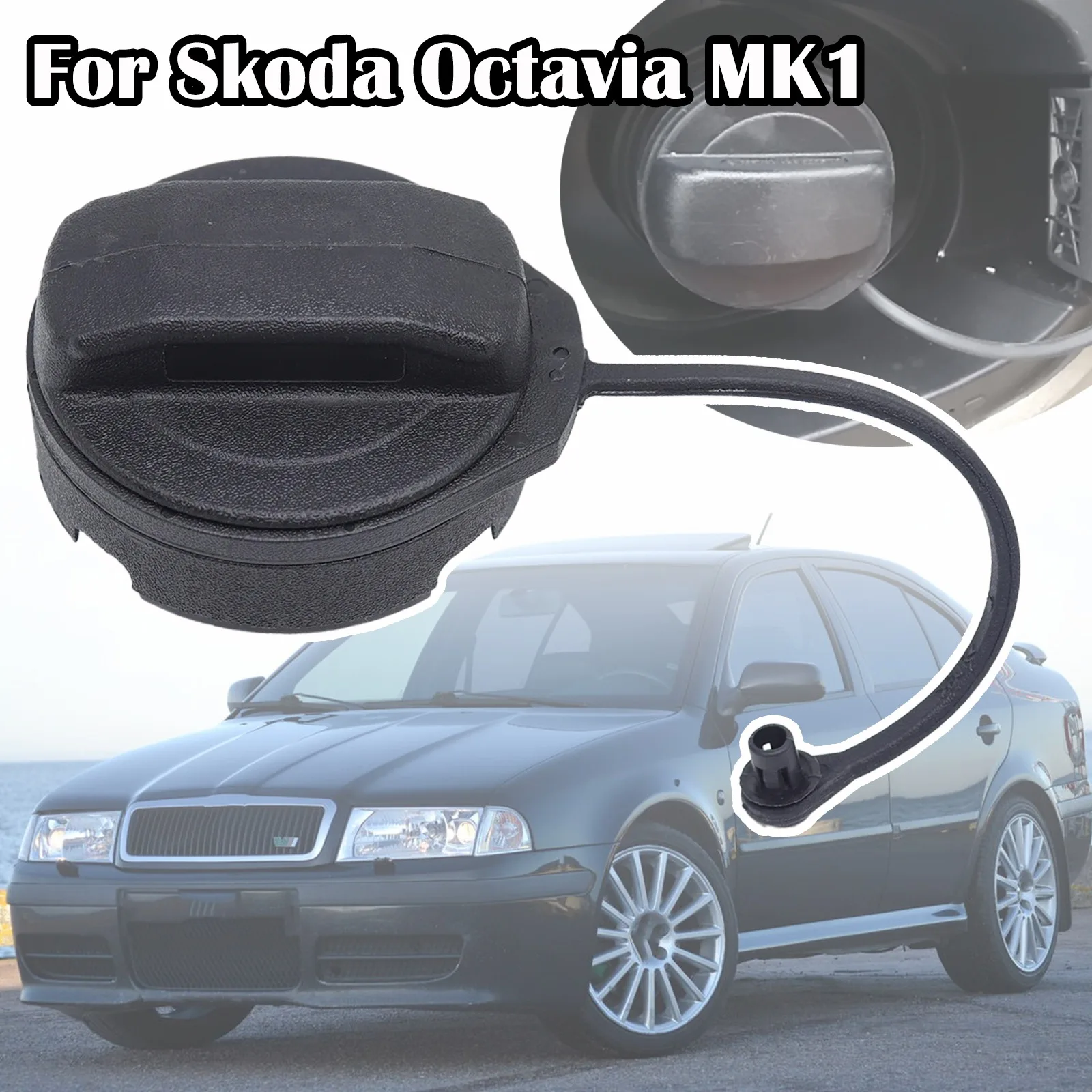 

For Skoda Octavia MK1 2 Fuel Oil Tank Inner Cover Plug Petrol Diesel Cap Lid Gas Filler Support Retaining Strap Cord Rope Tether