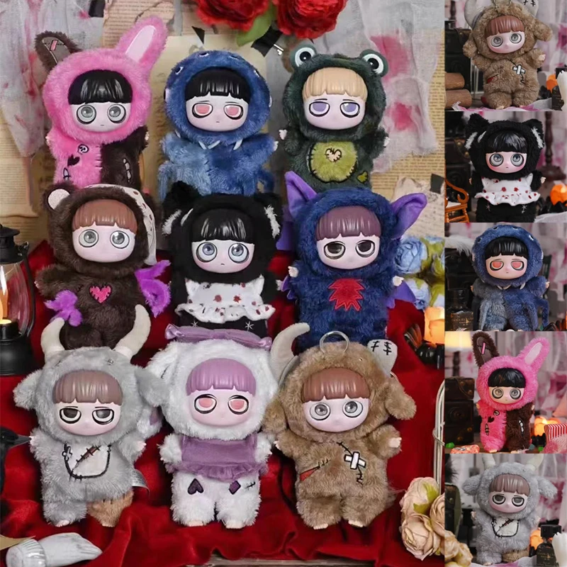 حقيقي كيكي ليتل مفتاح القوطية نمط ليلة قزم سلسلة صندوق أعمى Kawaii الشكل دمية حقيبة قلادة جمع نموذج مفاجأة اللعب