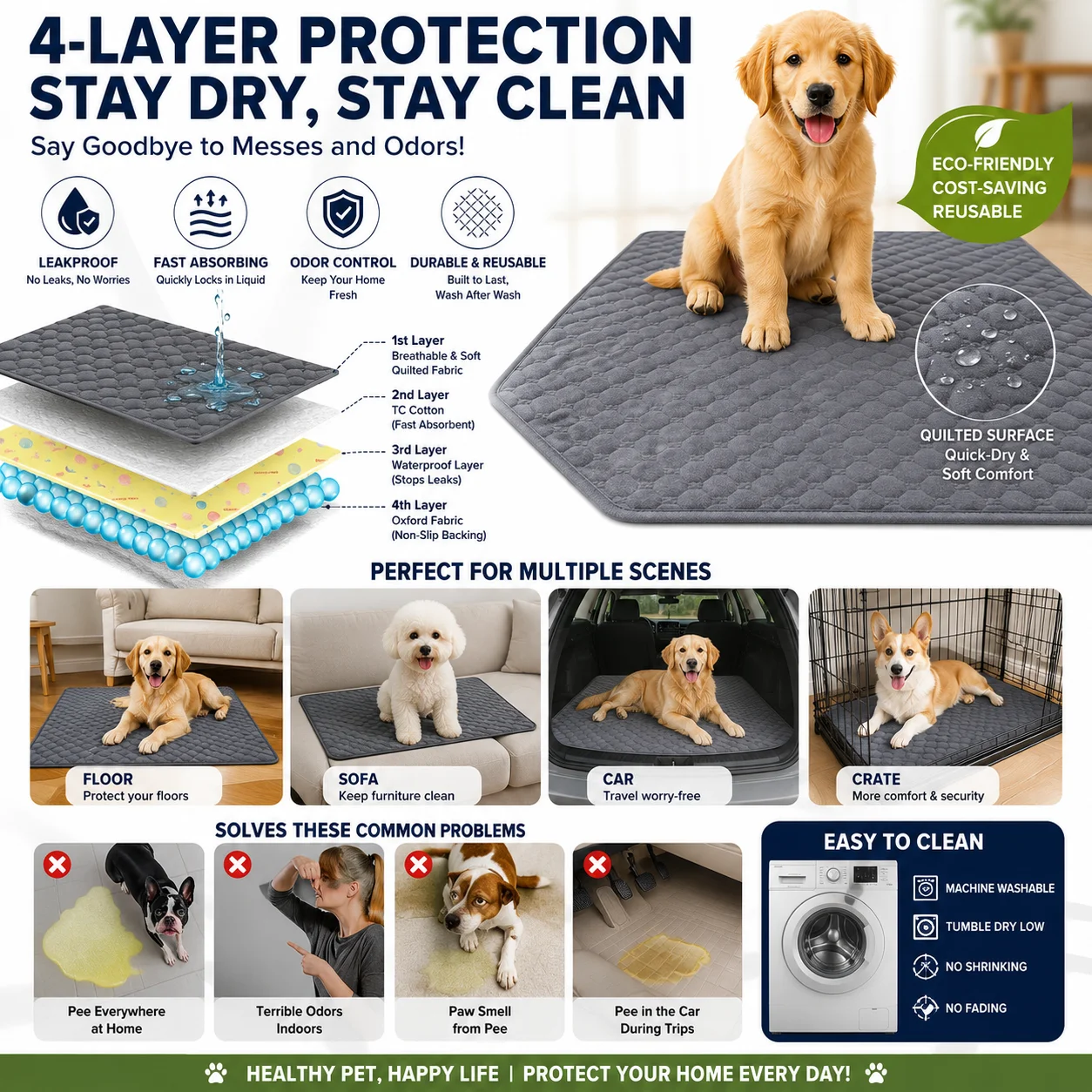 Dog Pee Pad Reusable Washable  - Electronics Repair Mat recension och pris