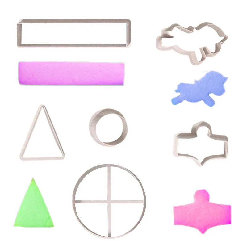 Carousel Press Cookie Cutter Plastic Biscuit Baking Fruit Knife Kitchen Cake Mold Tools Strips Embossing Printing
