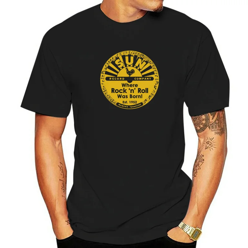 Sun Record T-Shirt Mens Tee Size S - 3XL Fan Gift New From US Cotton Classic Unique Tops Tee Shirt