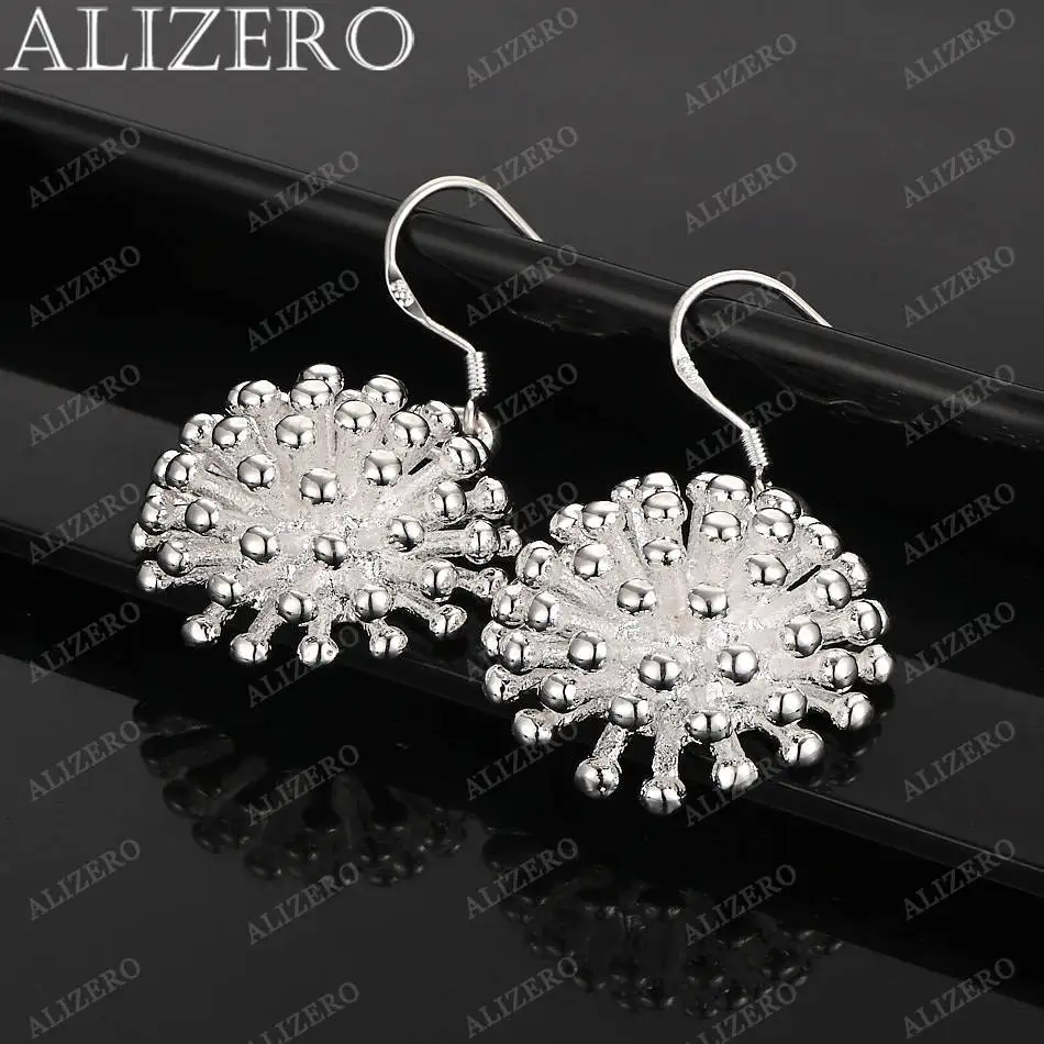 

Top 925 Sterling Silver Earrings Sea ​​Urchin Drop Earrings For Women Jewelry Fashion Party and Daily Wear