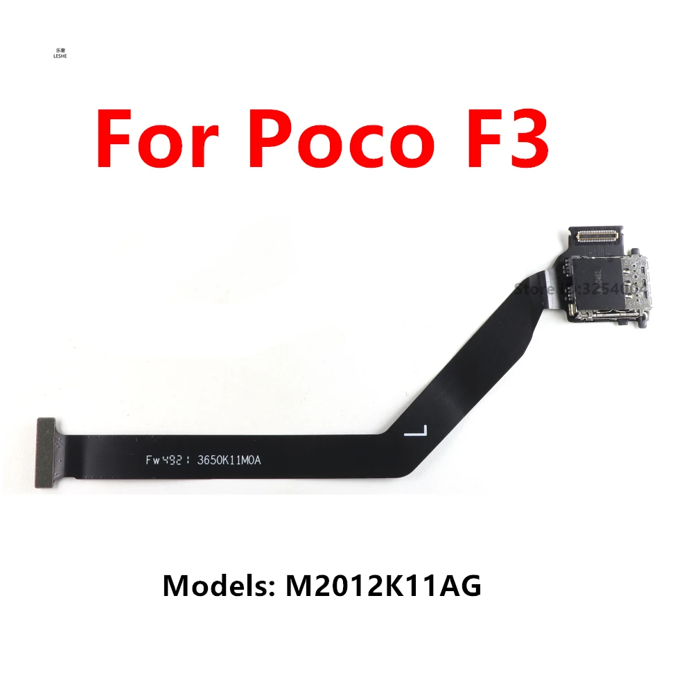 

Для Xiaomi Mi Poco F3 разъем для чтения SIM-карт, гибкий кабель, ЖК-экран, подключение материнской платы, удлиненный гибкий кабель, детали M2012K11AG