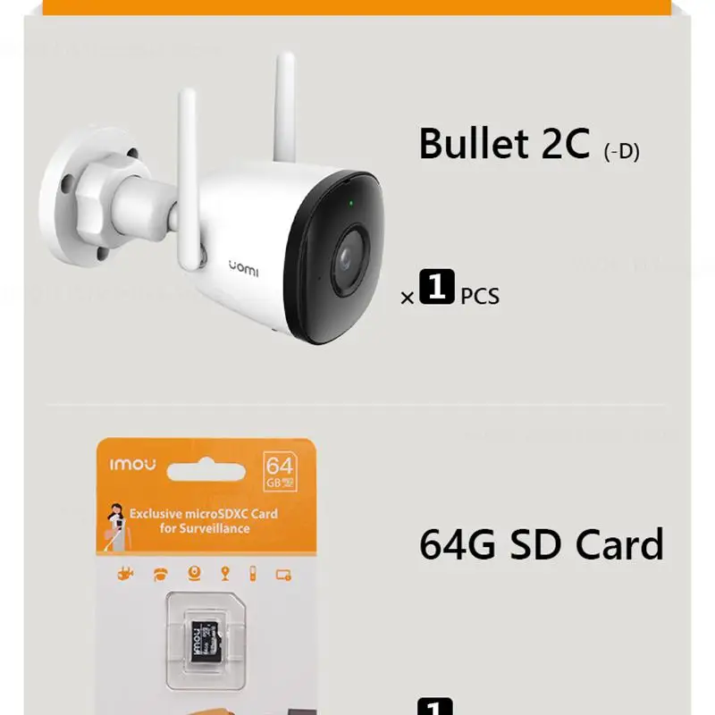 2025 WiFi IP Camera with Hotspot and Mic Outdoor IP67 Weatherproof Dual Antenna Support Cloud and SD Card Store Video