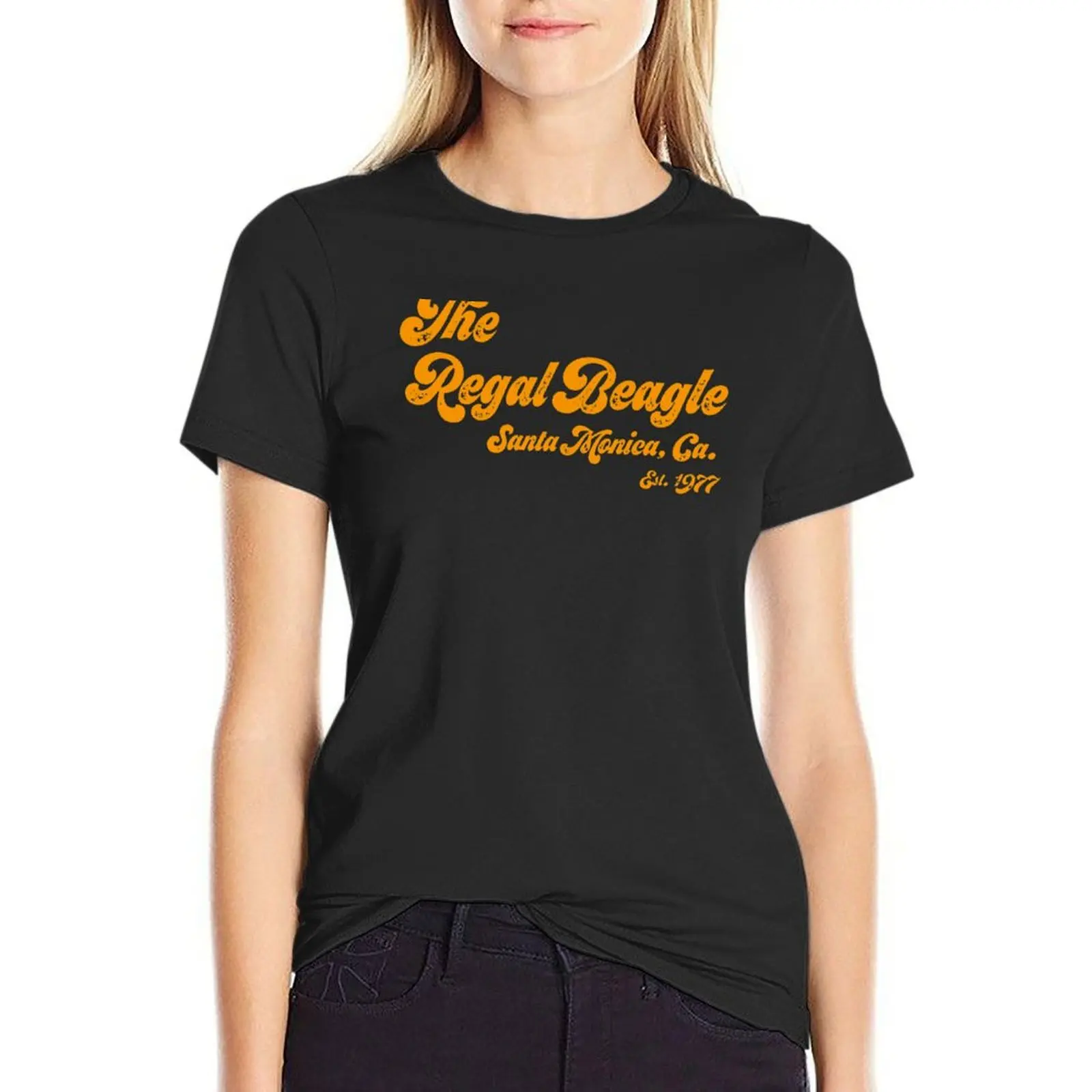 

The Regal Beagle - Santa Monica, California Pub - Est. 1977 T-Shirt plain cute clothes quick drying white t shirts for Women