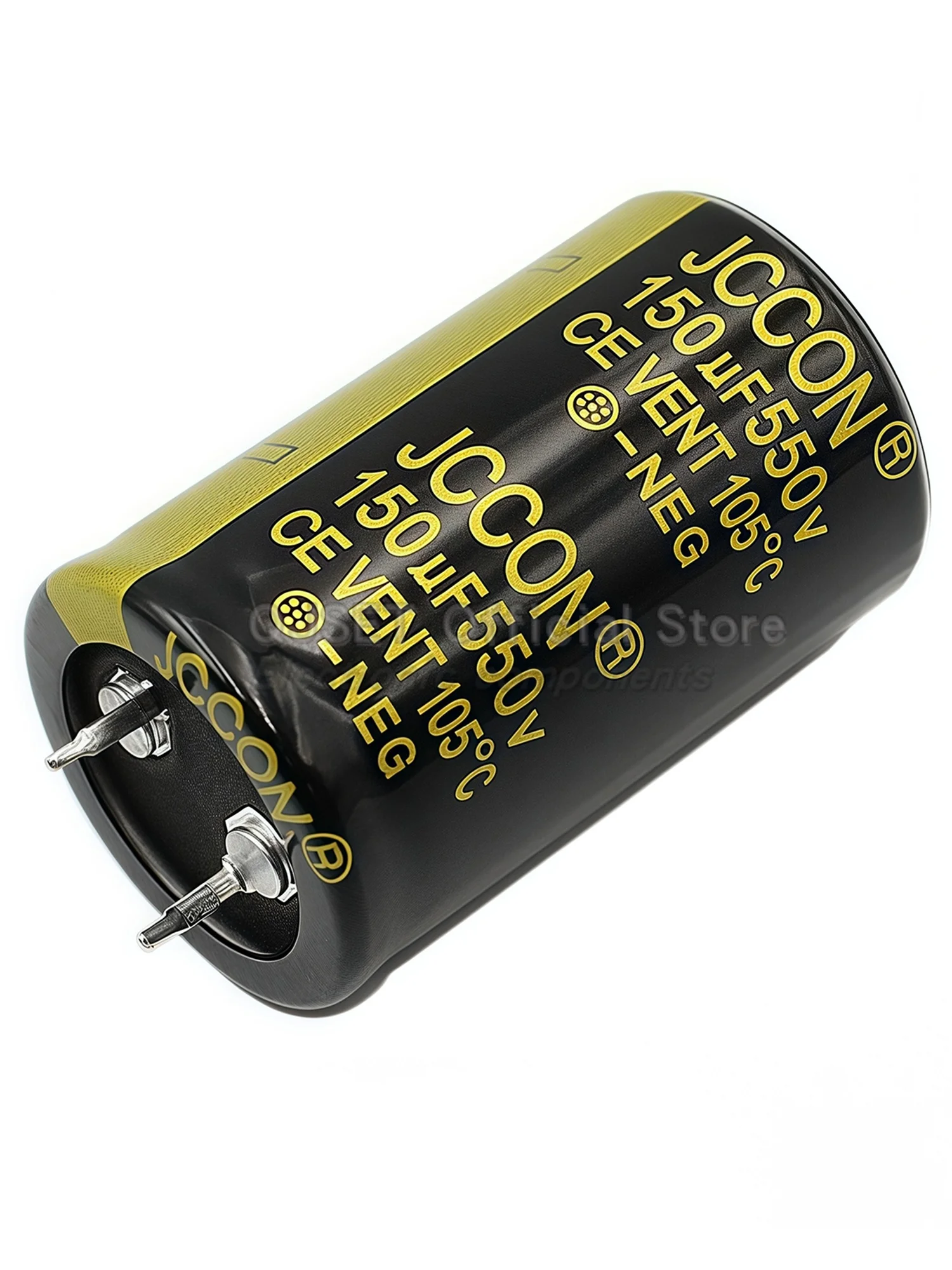 1 szt. kondensator JCCON 550V 150uF czarno-złoty 450V 500V 550V 150uF do falownika, adaptera zasilania, kondensator elektrolityczny aluminiowy 25mmx40mm — zdjęcie produktu 7
