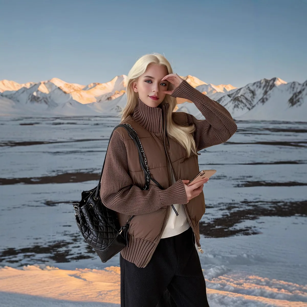 

Корейский стиль, милая хлопковая короткая вязаная лоскутная зимняя куртка, теплое универсальное свободное женское модное пальто с воротником-стойкой