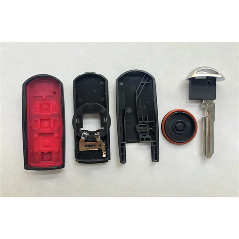 Smart Remote Key Shell For Mazda 2/3/4 Buttons X-5 Summit M3 M6 Axela Atenza CX-3 CX-5 CX-9 With Blank Key Blade Car Accessories