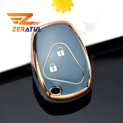 Funda de TPU para llave de coche, carcasa Fob de 2 o 3 botones para Renault Duster, Logan, DACIA, Sandero, Fluence, Clio, Kangoo, Megane, Modus, Espace, Laguna