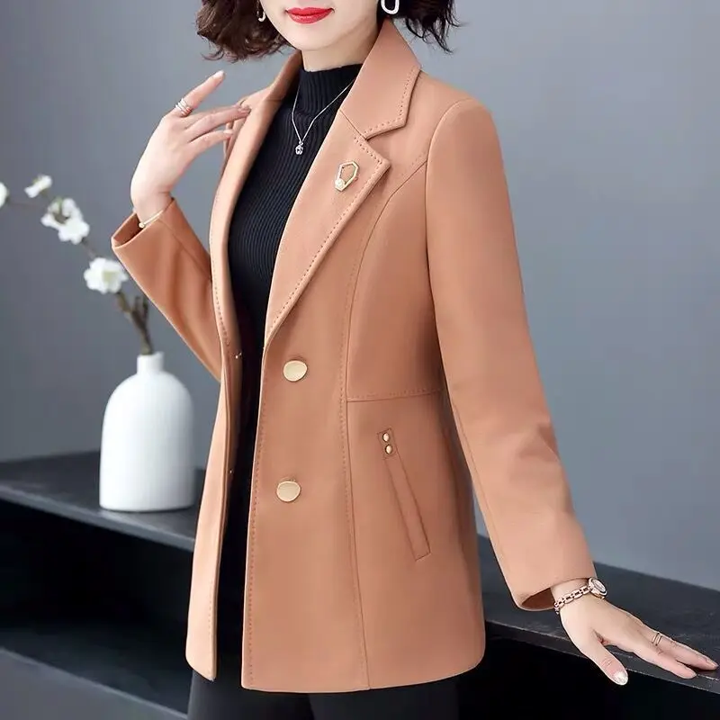 Mother Autumn Coat  New Fashion Short Blazer Jacket Middle-Aged Elderly Temperament Women Suit Coat High Quality Suit Tops 5XL