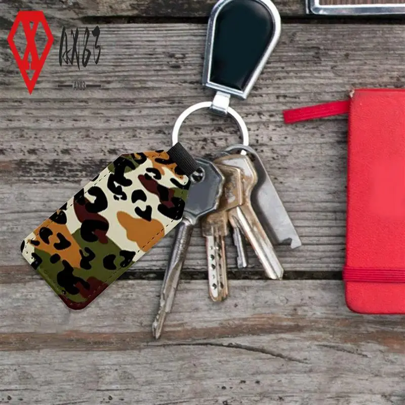 

AX83-40Pack Sublimation Blanks Keychain Glitter PU Leather Keychain Heat Transfer Keyring Double-Sided Sublimation Blank