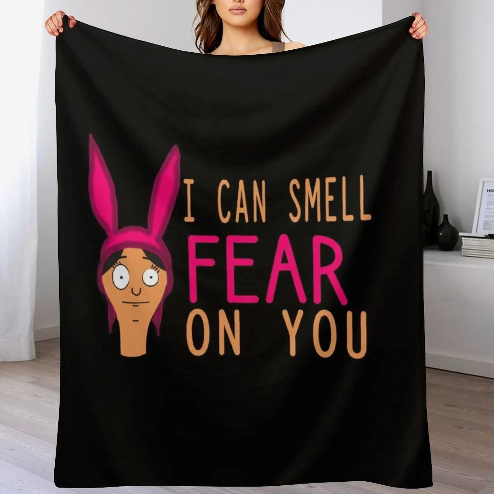 

I Can Smell Fear On You Throw Blanket Soft Bedroom Blanket for Night Sleeping
