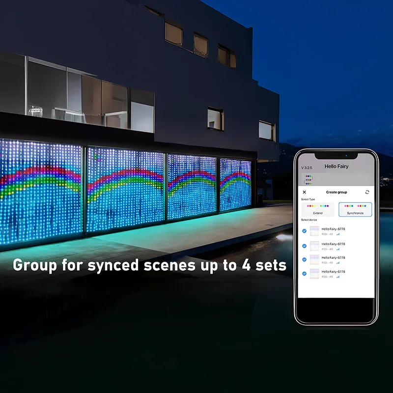 Estático e dinâmico Natal Curtain String Lights, LED Photos Display, Adequado para Quarto, Quarto, Decoração de Janela