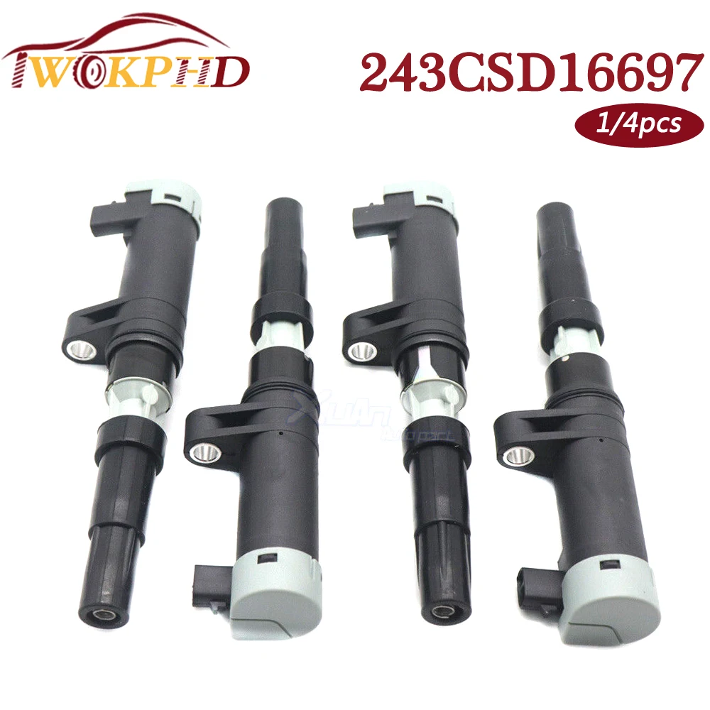 243CSD16697 For Renault Clio Laguna Megane Scenic F4P F4R K4J K4M car accessories 8200765882 8200405098 Ignition Coil Kit