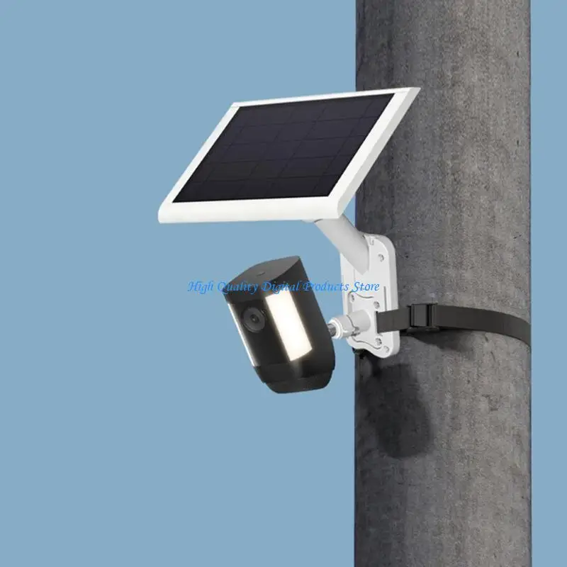 U2JE Heavy Duty 2 In 1 Mount Brackets For Security Camera And Solar Panel With Adjustable Angles And Corrosion Resistant Metal