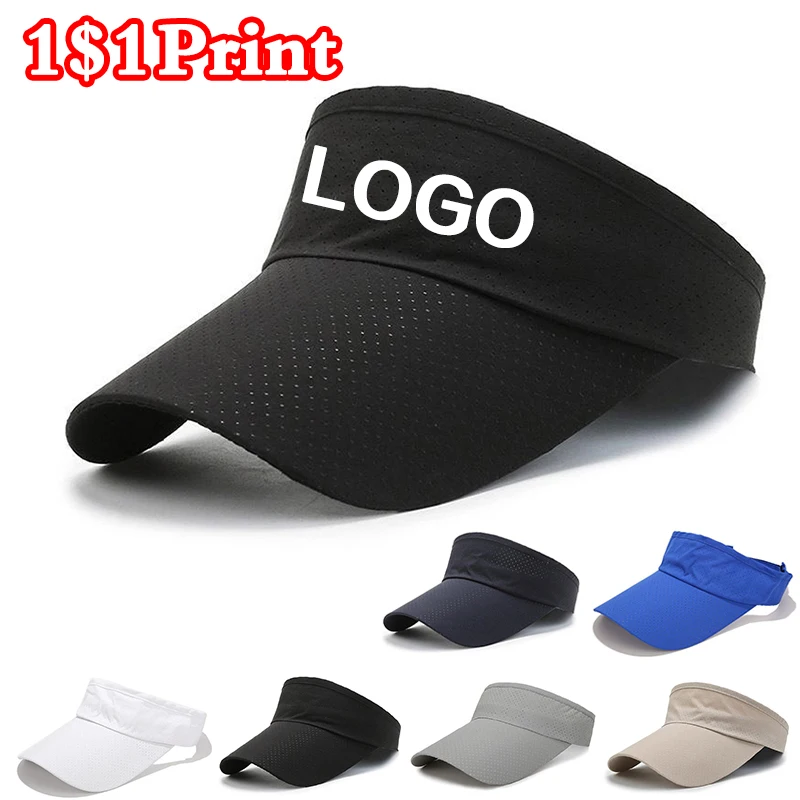 

Customized sports mesh top hat with printed logo for both men and women, summer breathable sun hat with personalized embroidery