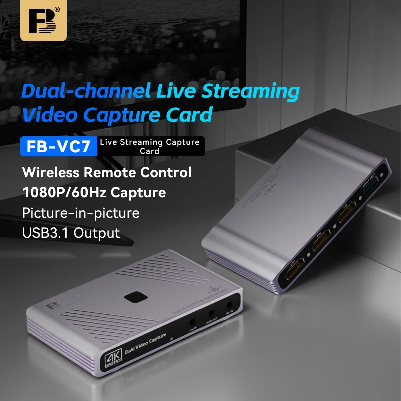 Карта видеозахвата FB VC7 HDMI к USB3.1 4K60 Гц