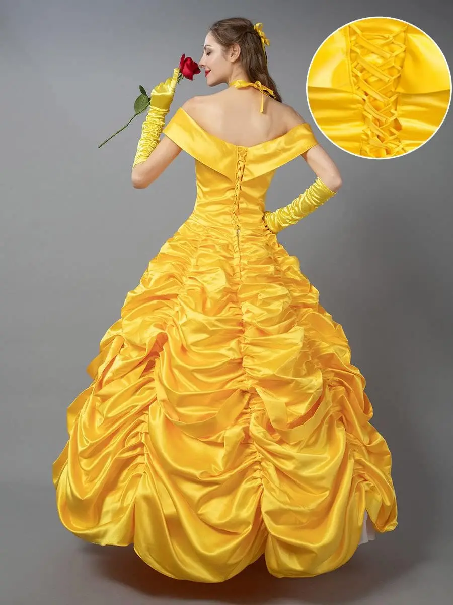 Beauty and Beast Prince Costume Halloween Princess Bell Costume Performance Princess Bell Dress view 4