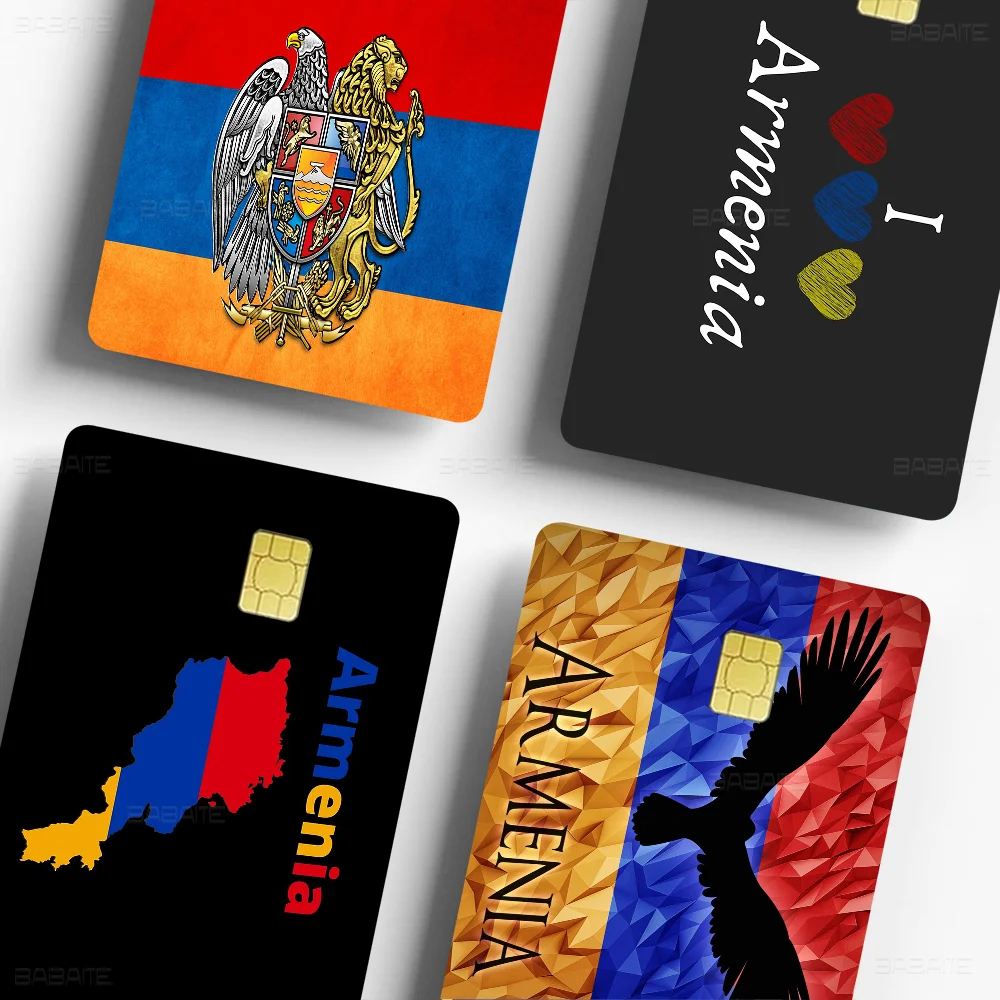 أرمينيا الأرمنية العلم 100٪ حار بيع أمين الائتمان الخصم البنك بطاقة حافلة بطاقة فيلم الجلد ملصق