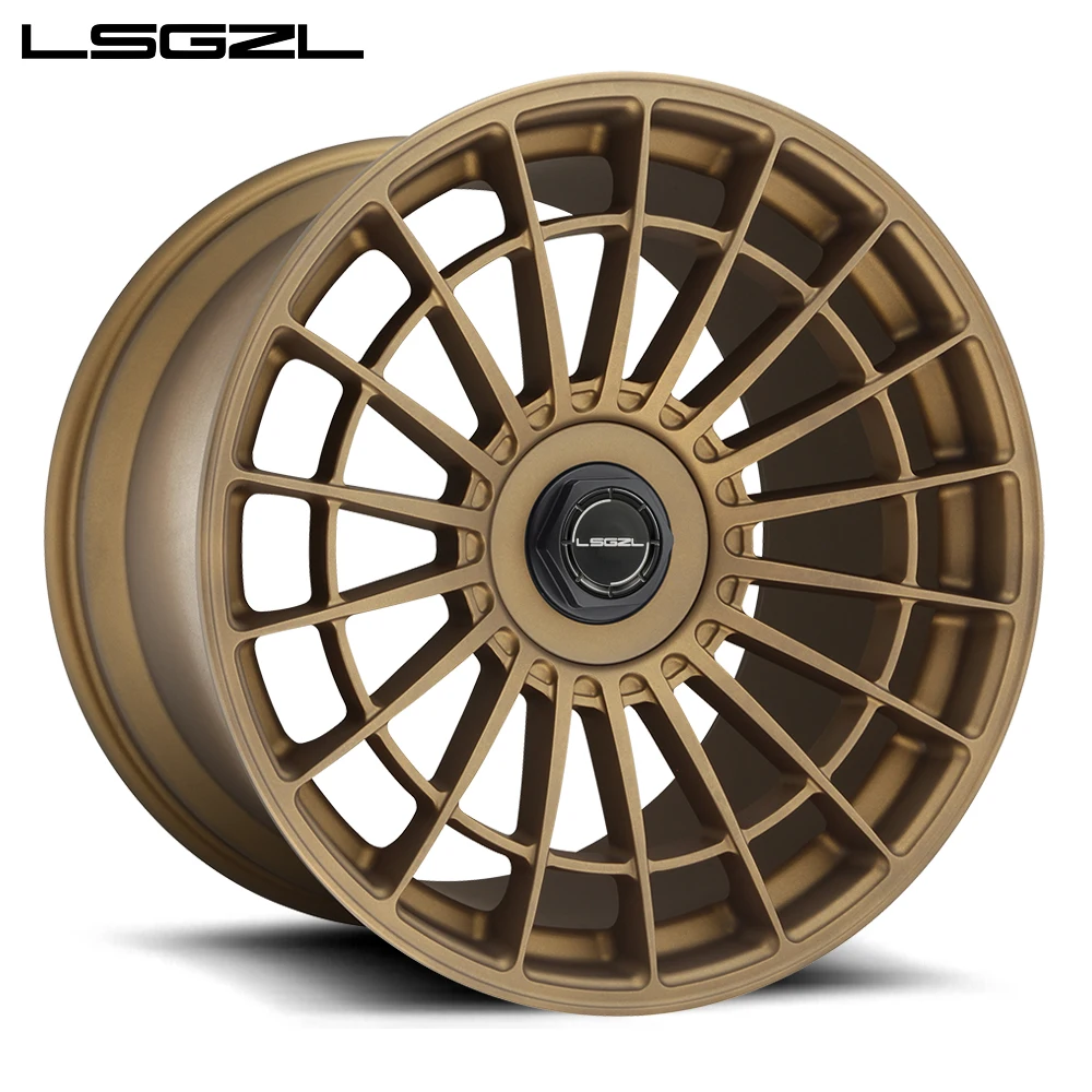 LSGZL Custom Deep Concave Dish 17 18 19 20 22 Inch 5x114.3 Mm Forged Alloy Car Wheel Hub Rim 1 Piece Forged Wheels