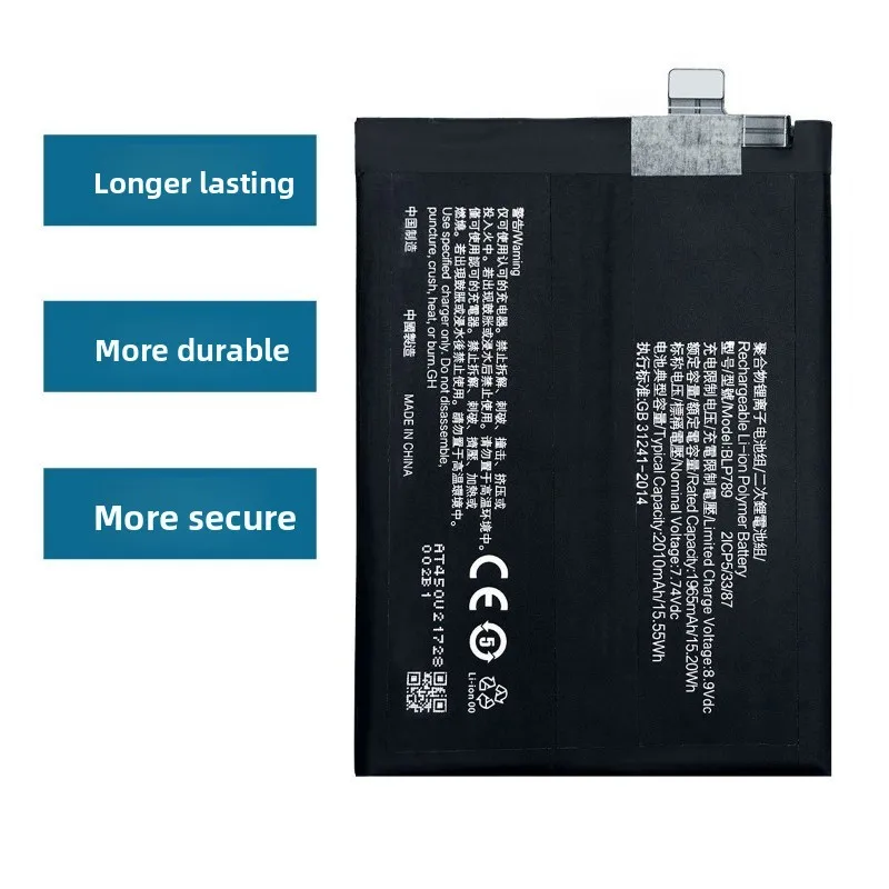 BLP789 for OPPO Reno 4 5G Mobile Phone Battery 0 Cycle High Quality High Capacity Replacement Bateria Grade A Cell with Tools