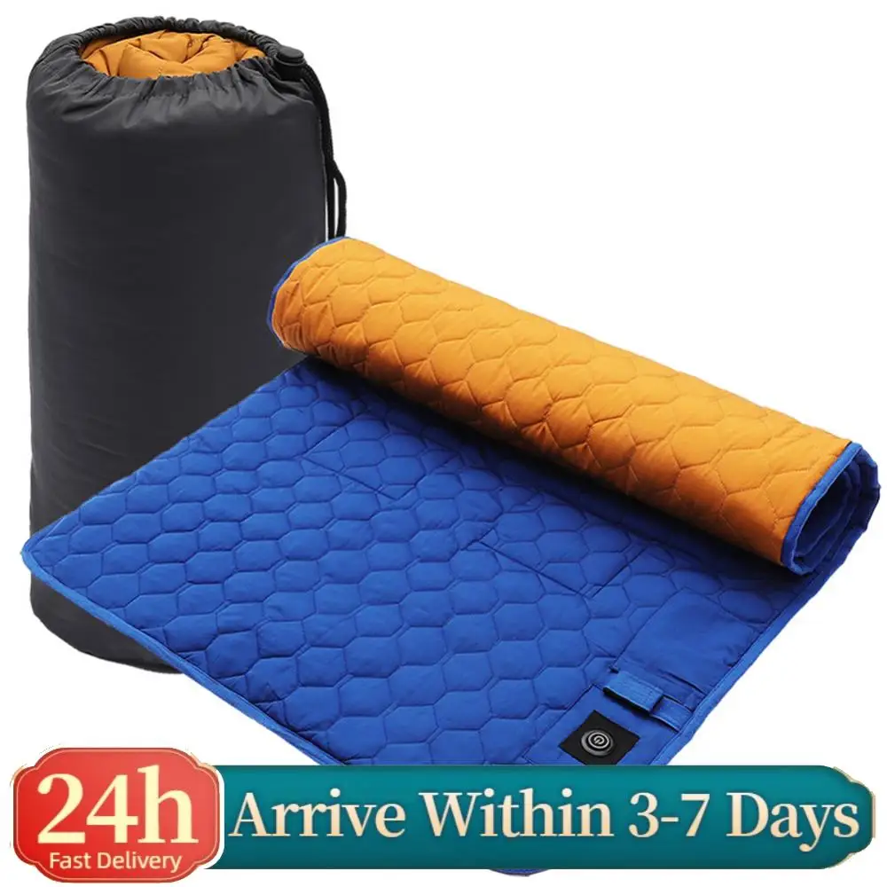 

Надувной матрас с подогревом для кемпинга, 7 зон, от 38 до 65 градусов ℃ Трехступенчатый изолированный греющий коврик с питанием от USB для кемпинга и походов на природе
