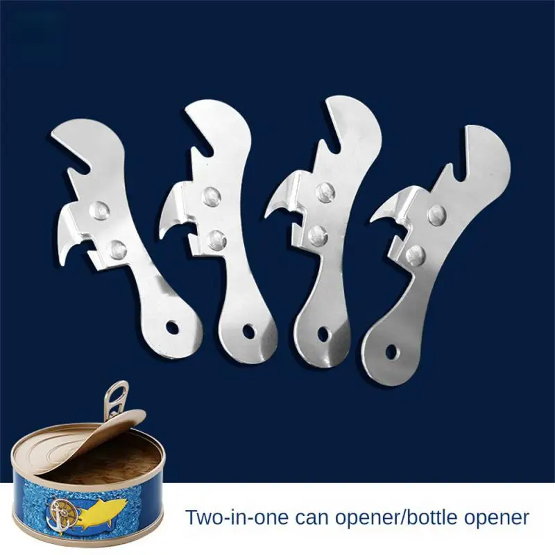 Stainless Steel Multifunctional Professional Can Manual Can Opener Craft Beer Grip Can Opener Bottle Opener Kitchen Gadgets